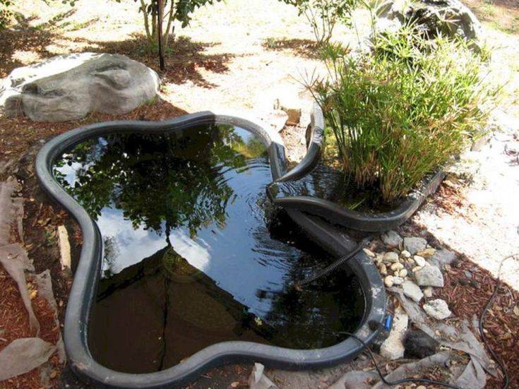 Outdoor Patio Water Feature Raised Backyard Fish Pond Kits Ponds Ideas