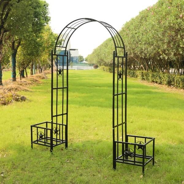 Arched Wood Arbor
