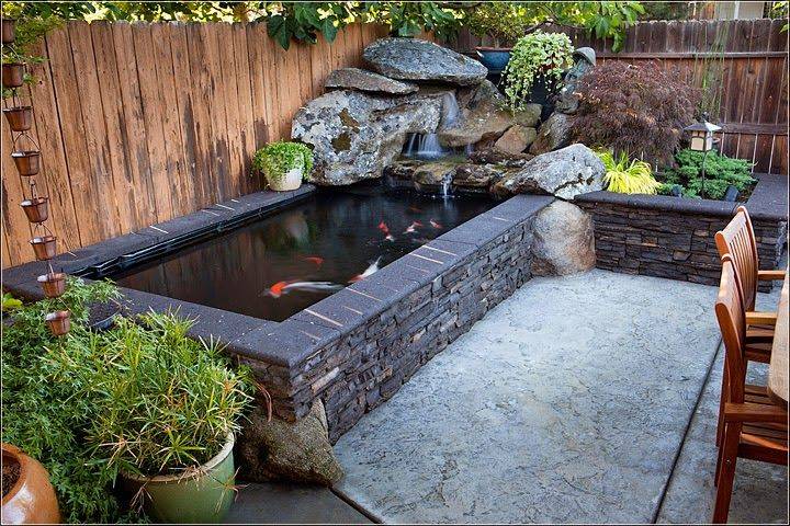 Patio Pond Raised Ideas