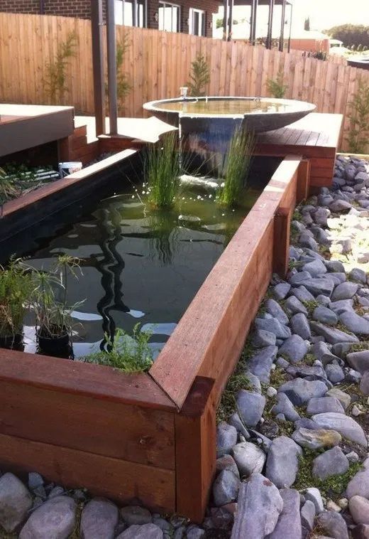 Raised Pond Waterfall Ideas