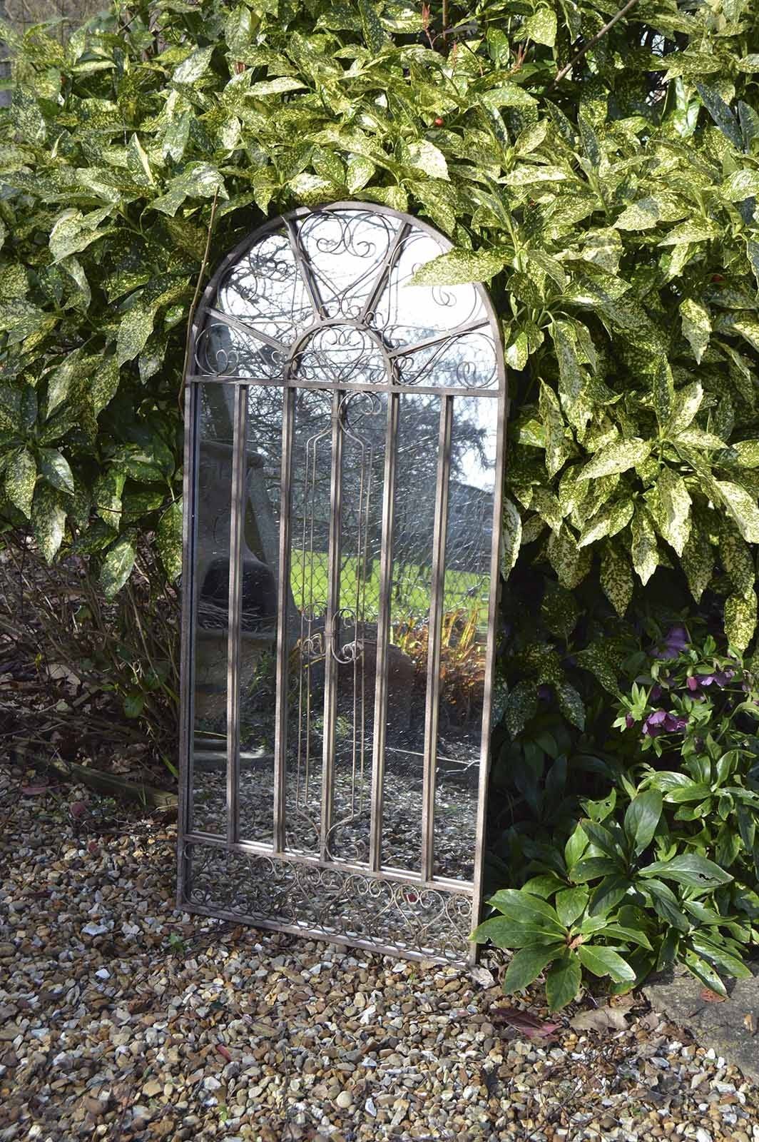 Gilt Finished Garden Gate Wall Mirror Chairish