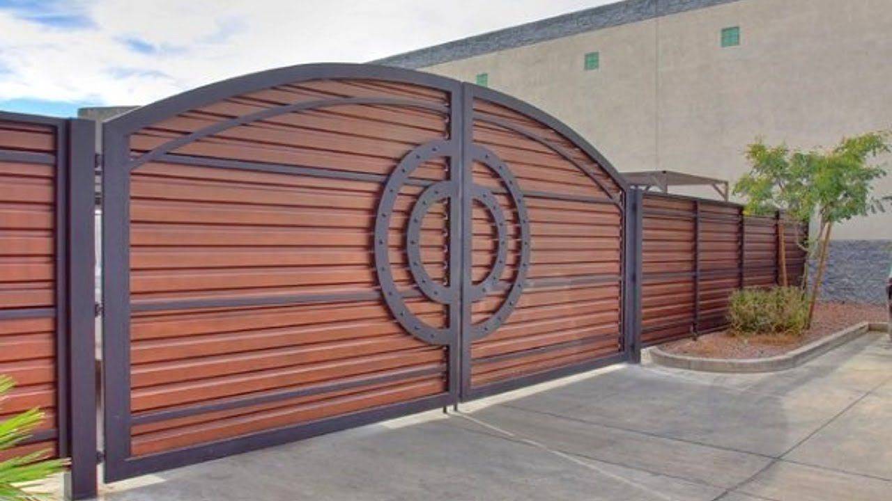 Modern Wood Gate Modern Fence Design