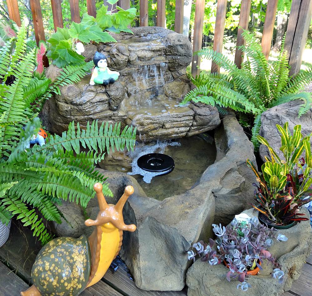 Rock Small Patio Pond Large Backyard Garden House Design