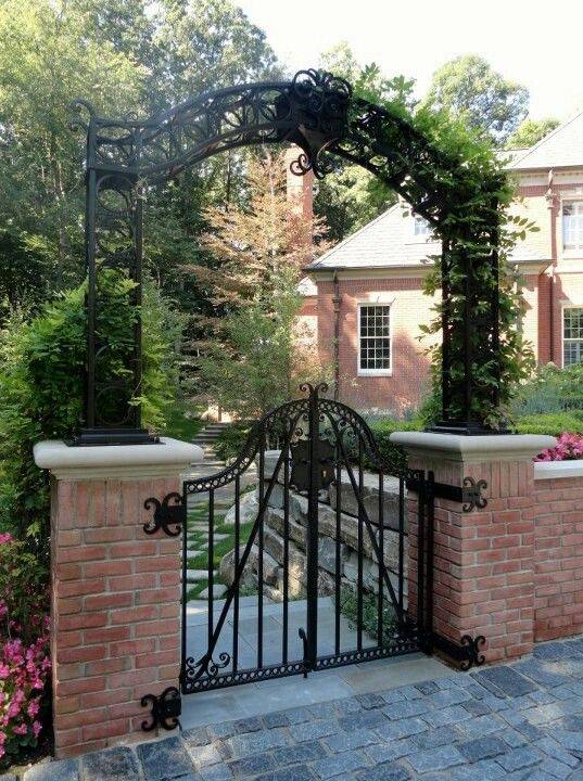 Pretty Pink Tulips Garden Archway