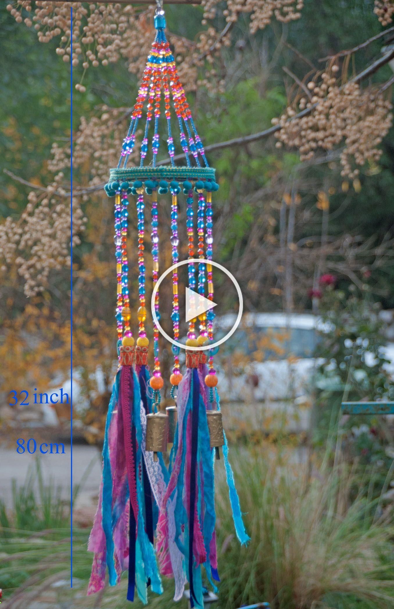 Wind Chimes Large Outdoors Deep Tone