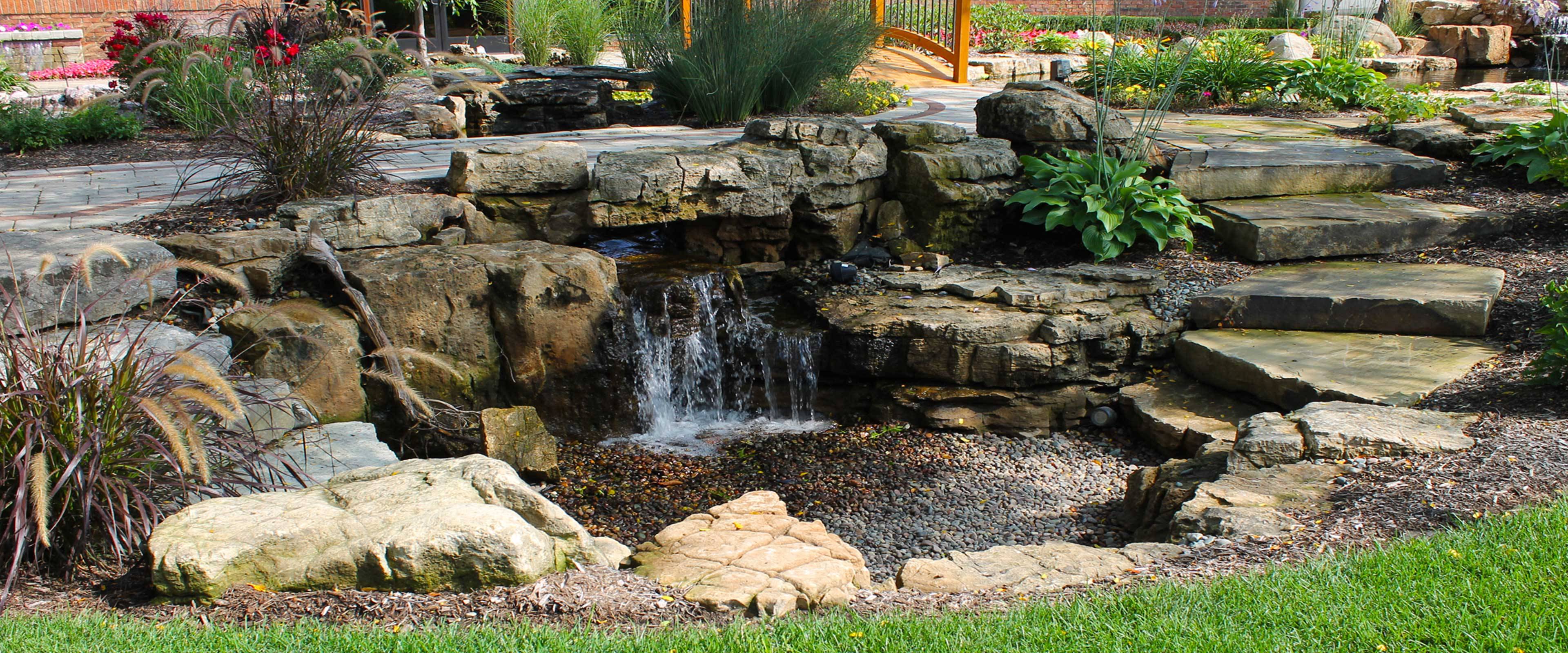 Medium Backyard Pond Waterfall Rock Kits