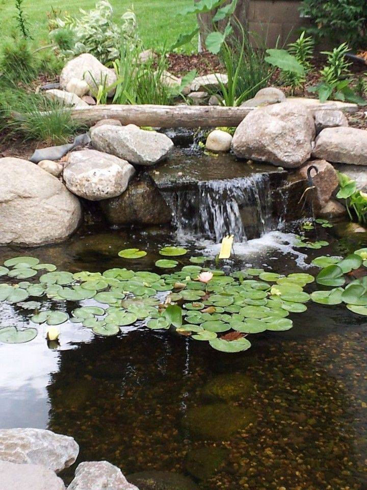 Great Backyard Pond Waterfall Ideas