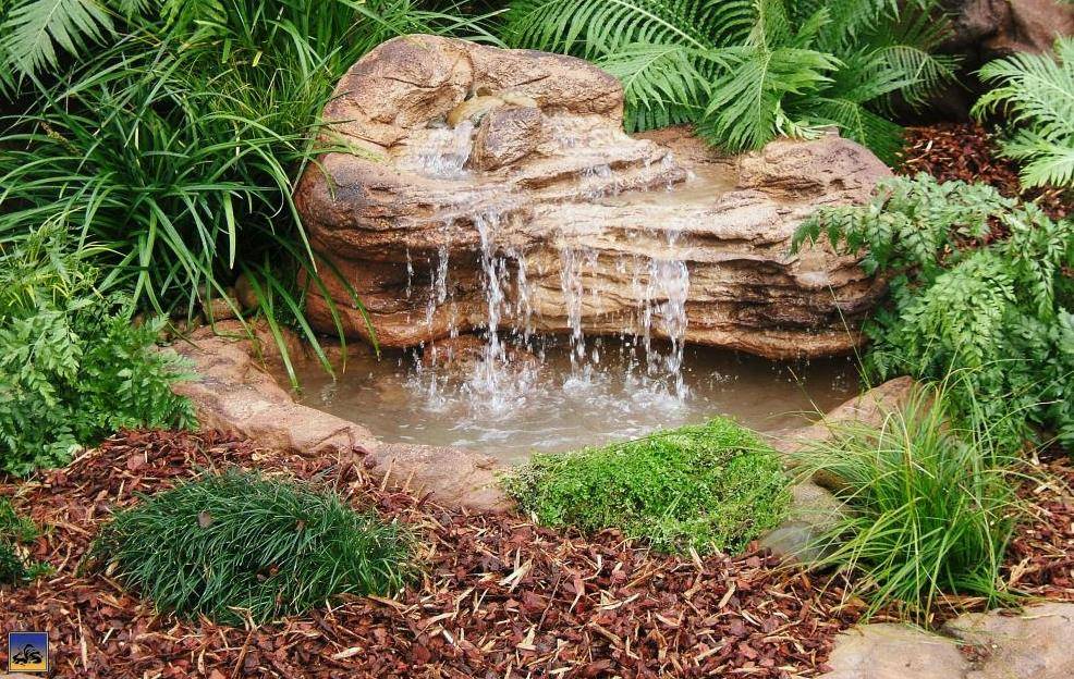 Rock Small Patio Pond Large Backyard Garden House Design