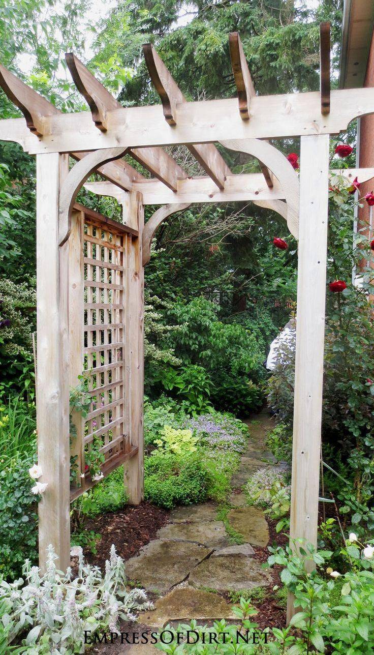 Wildwood Two Post Cedar Arbor Black New England Arbors Modern