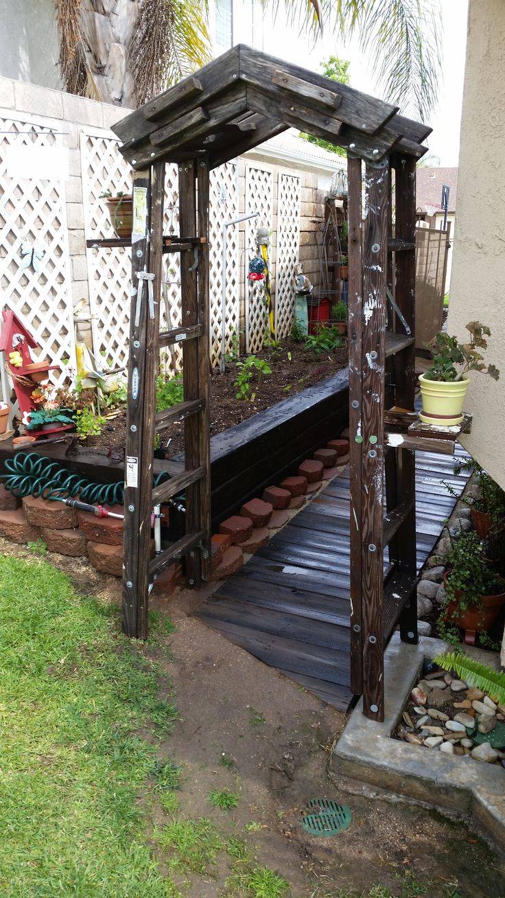 Austram Vintage Arbor Antique Green Garden Arbor