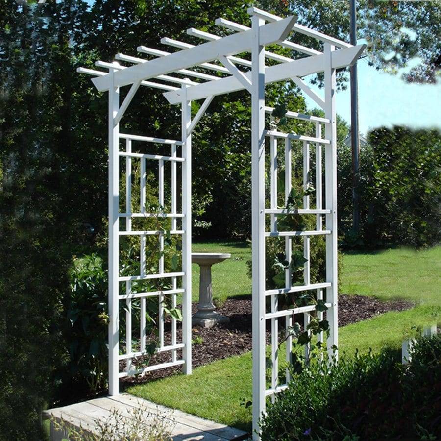 Duratrel In W X In H White Garden Arbor At Lowescom