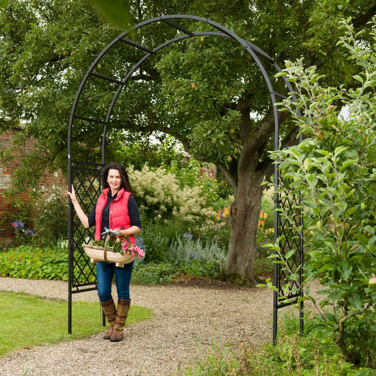 Standard Garden Arch Half Lattice Harrod Horticultural