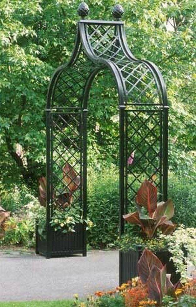 Elegant Scroll Finial Arbors