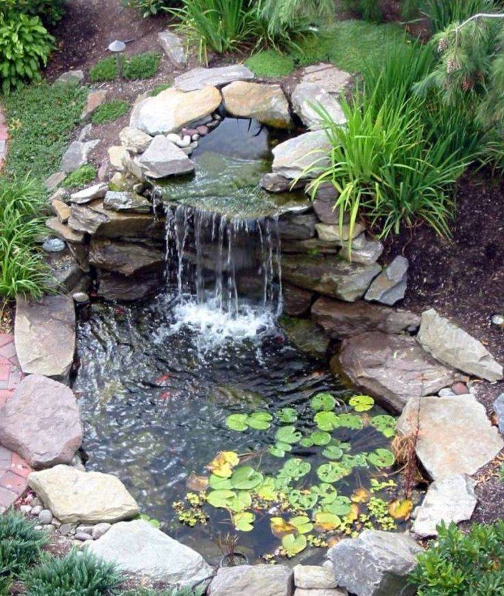 Backyard Pond Waterfall Ideas