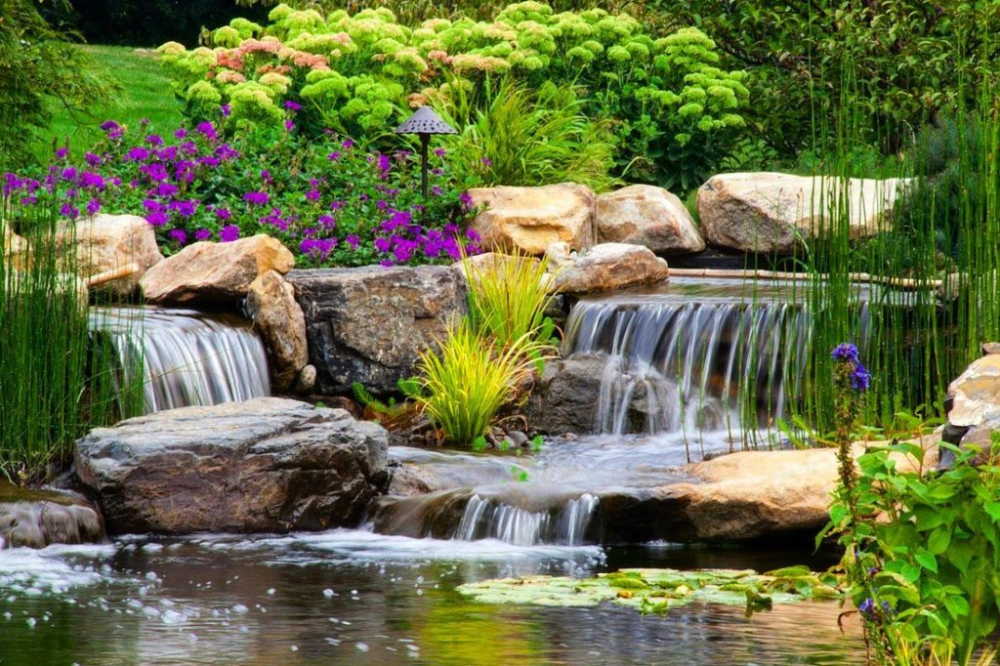 Modern Diy Garden Pond Waterfall Ideas