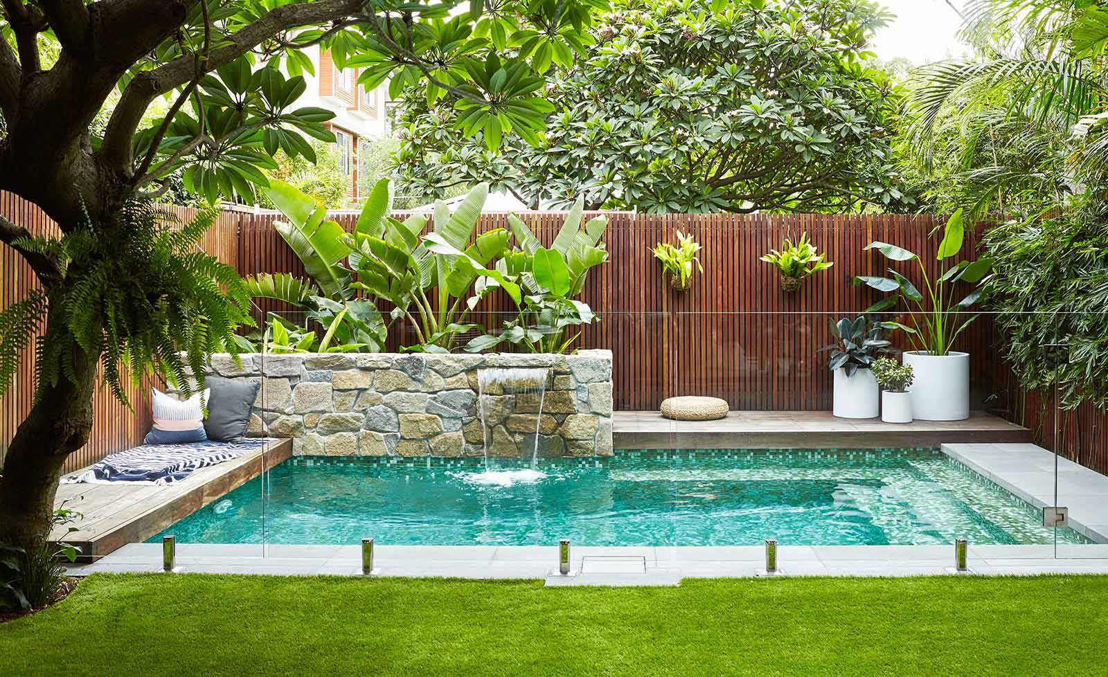 Concrete Landscape Patio Flower Bed Clean Modern Landscaping Project