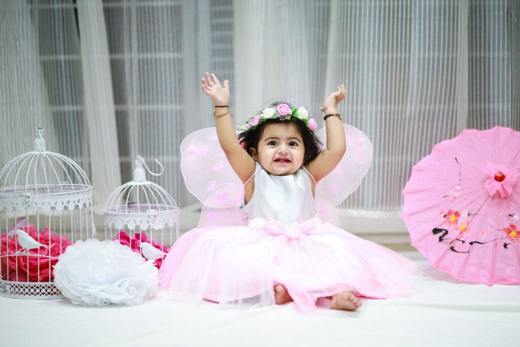 Adorable Baby Girl St Birthday Photoshoot Ideas