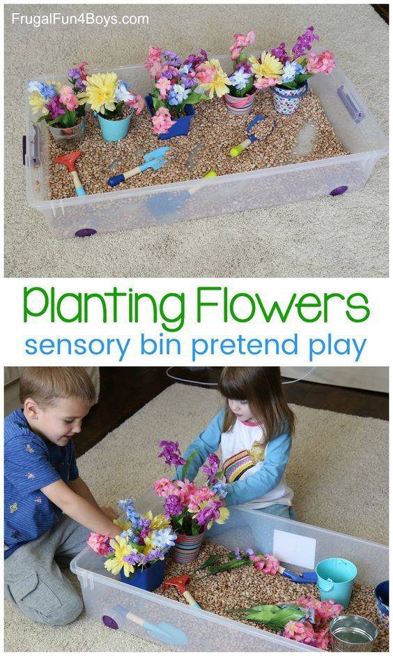 Gardening Sensory Bin Frugal Mom Eh Sensory Bins