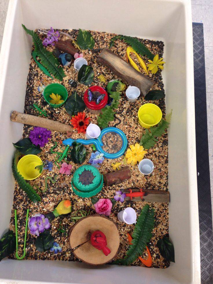 Planting Flowers Sensory Bin Frugal Fun