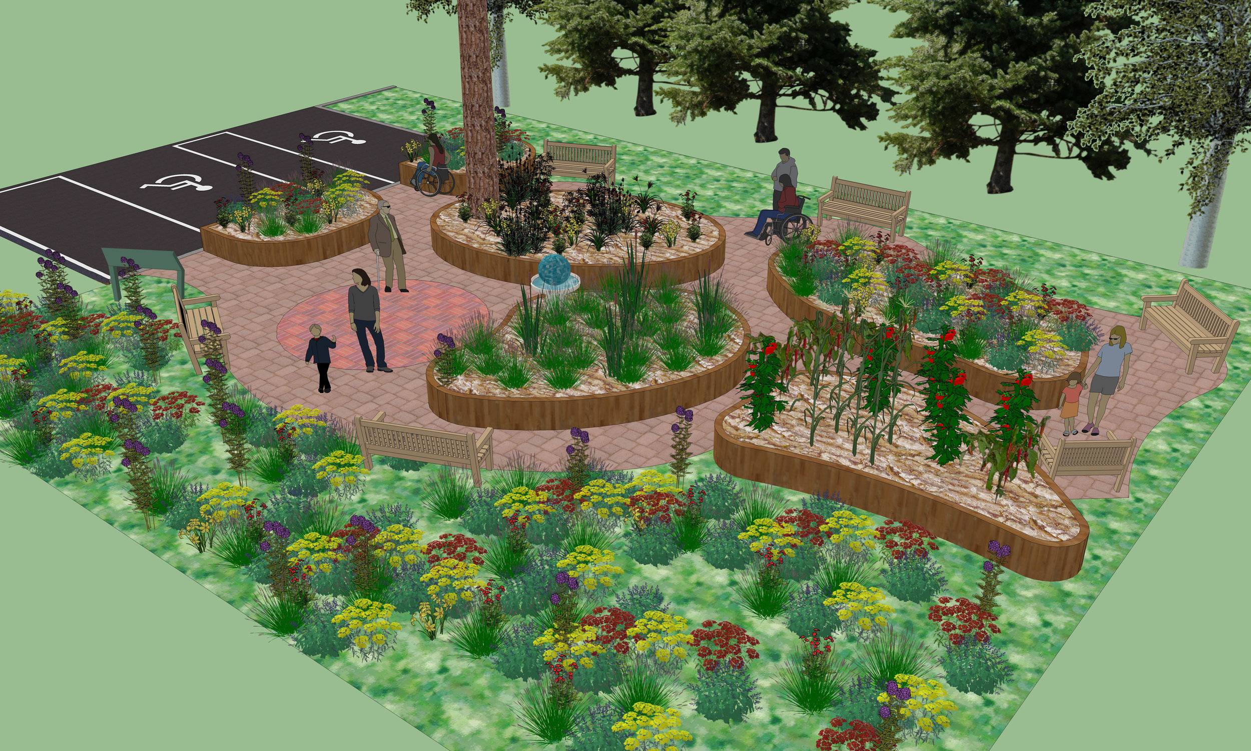 Cute And Simple School Garden Design Ideas