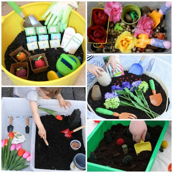 Garden Sensory Bin Flower Sensory Kit Etsy
