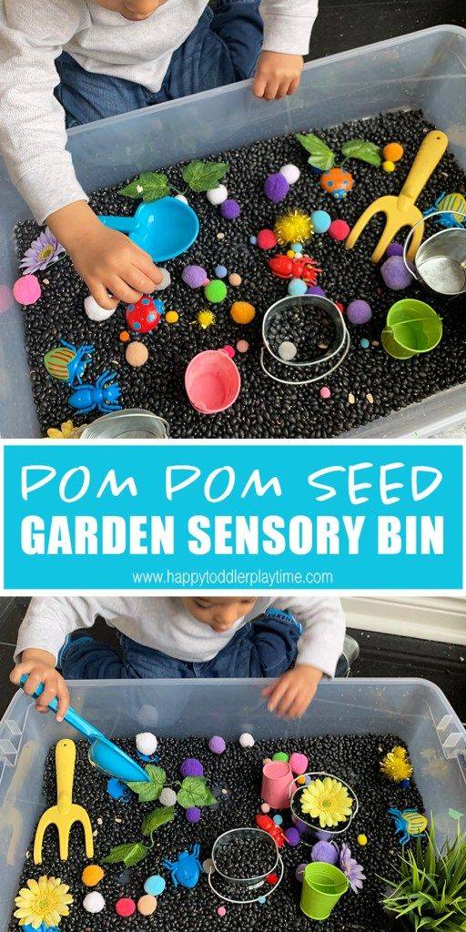 Garden Sensory Bin Mess