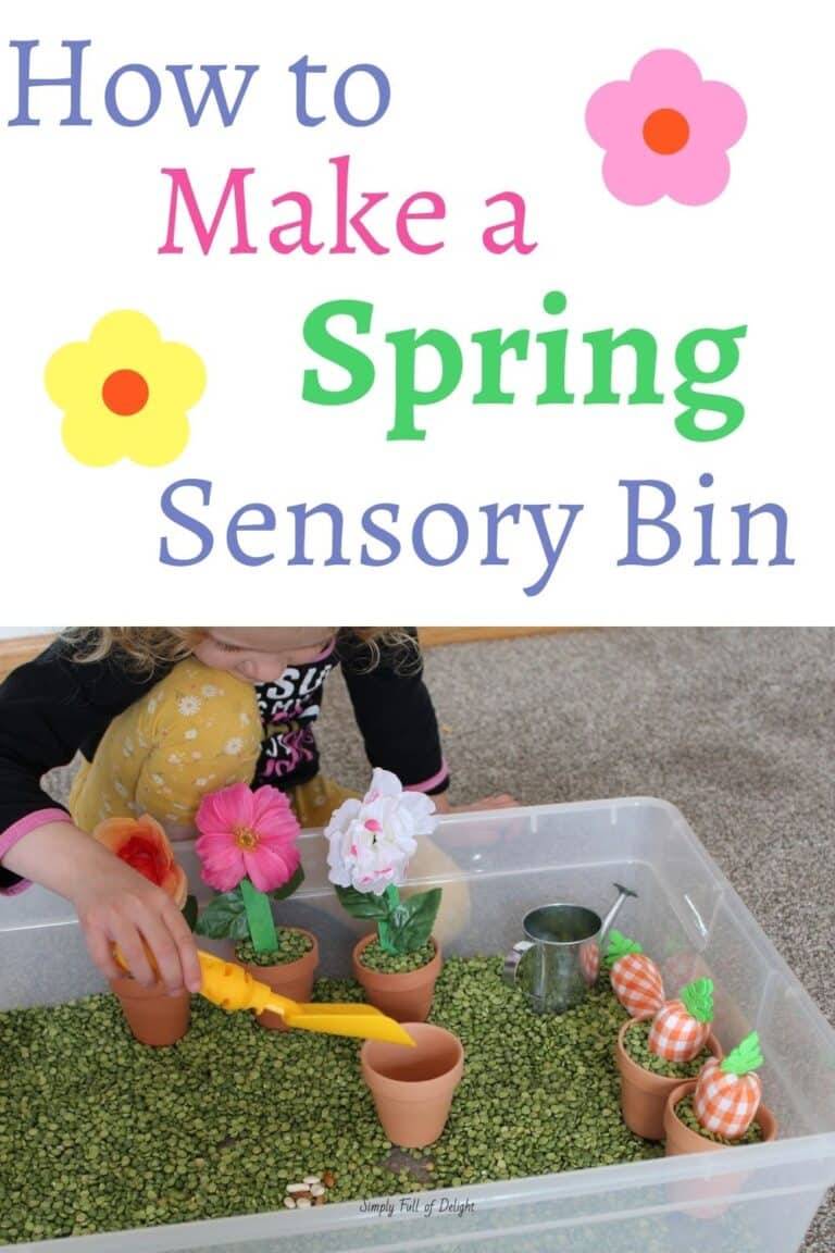 Pom Pom Seed Garden Sensory Bin Happy Toddler Playtime