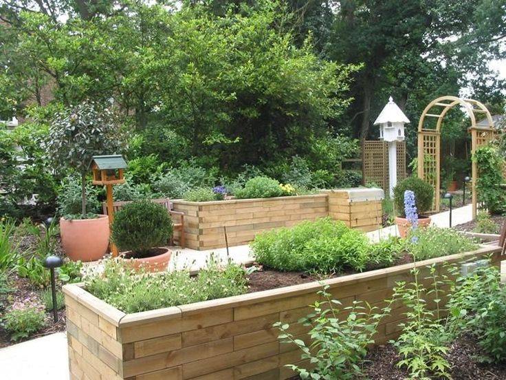 Elderly Woman Gardening Sensory Garden