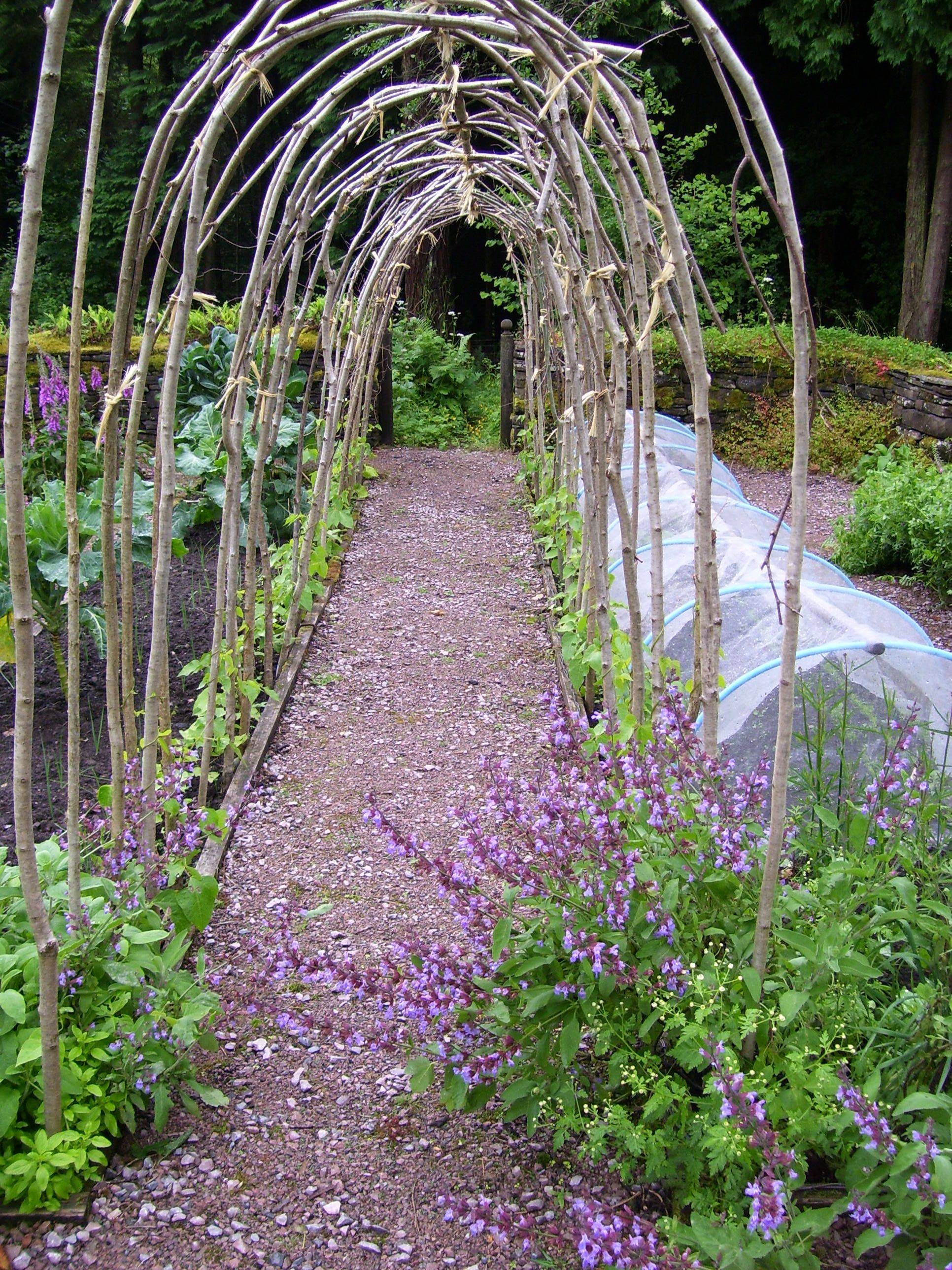 Hazel Rose Arch Natural Fencing Arch Trellis Arch Garden Arches