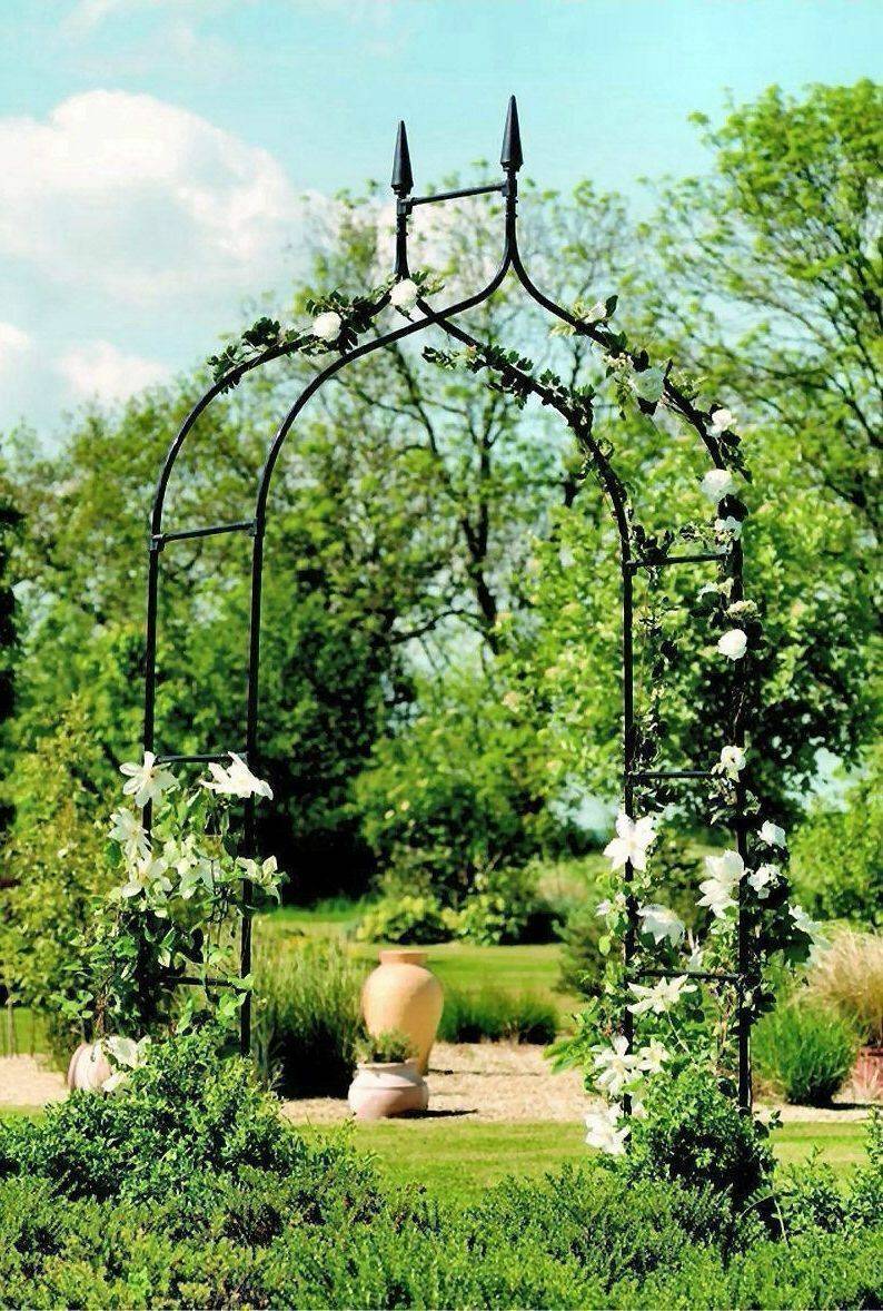 Kinbor Outdoor Metal Garden Arch Garden Arbour