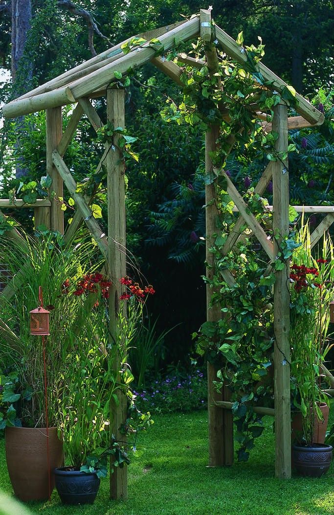 Rustic Garden Arbor Wedding Arch
