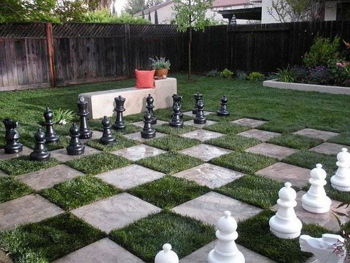 Garden Chess Pieces Plastic Outdoor Wedding Games