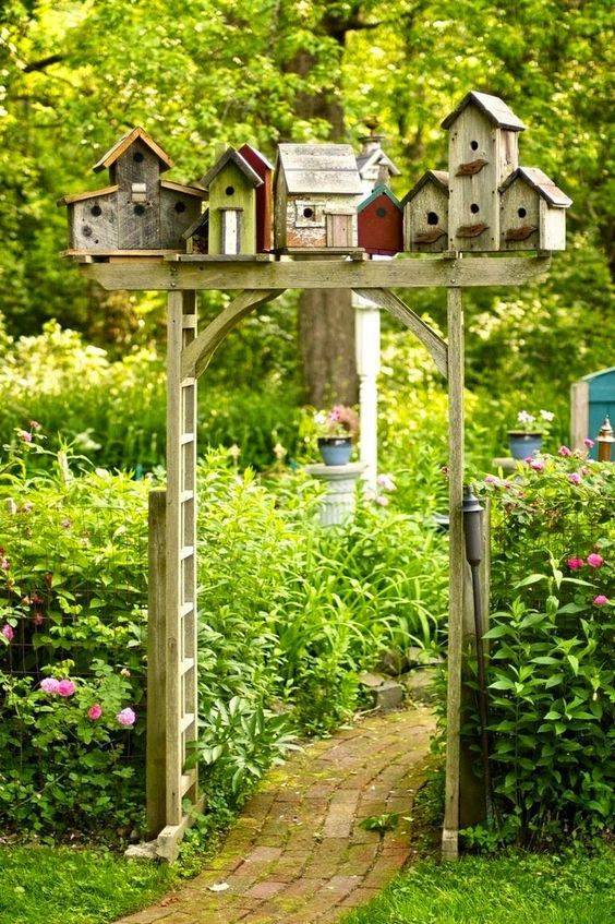 Weathered Rustic Birdhouse Unique Bird Houses