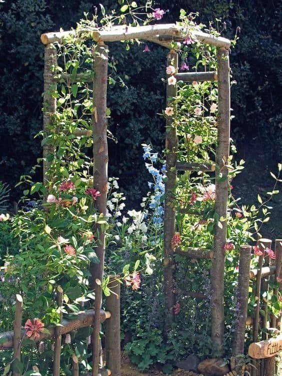 Sunnydaze Wooden Garden Arbor Walkway Wedding Arch Garden Accent