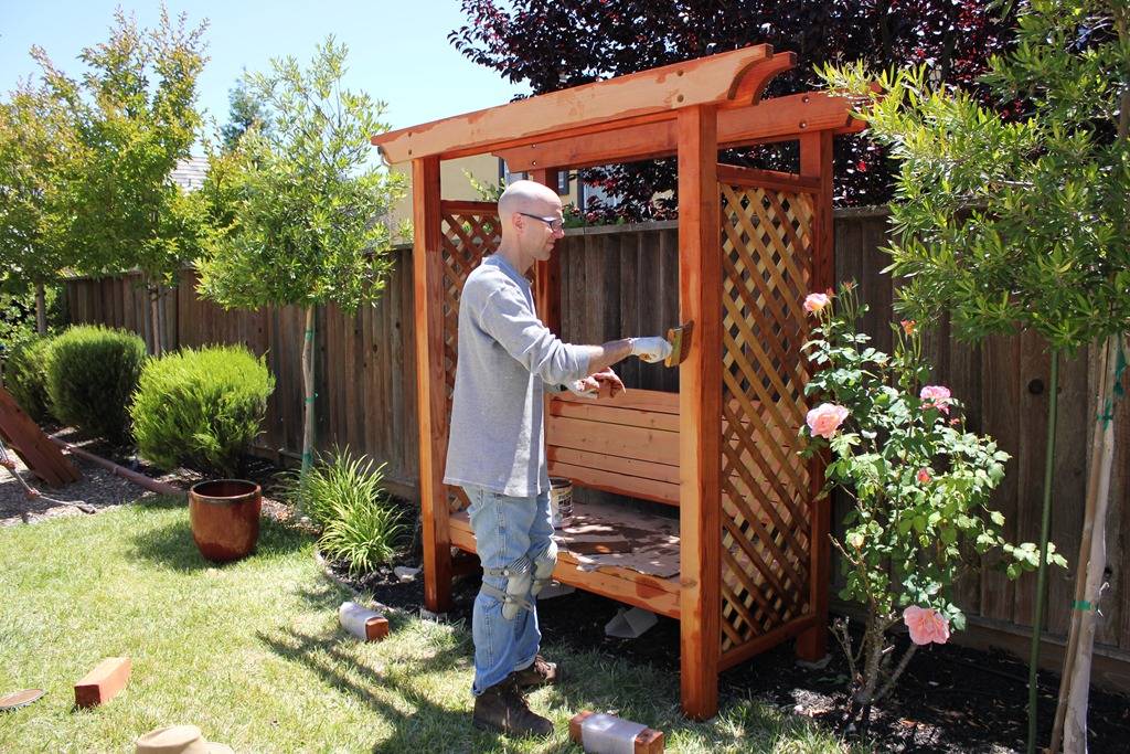 Your Own Shady Arbor Bench Sunset Magazine