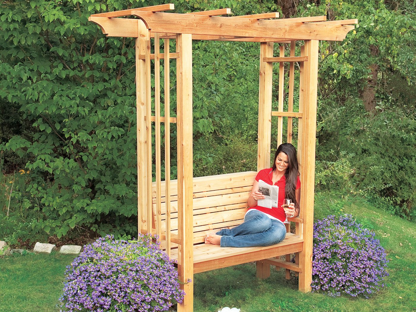 Garden Arbor Bench Design Ideas
