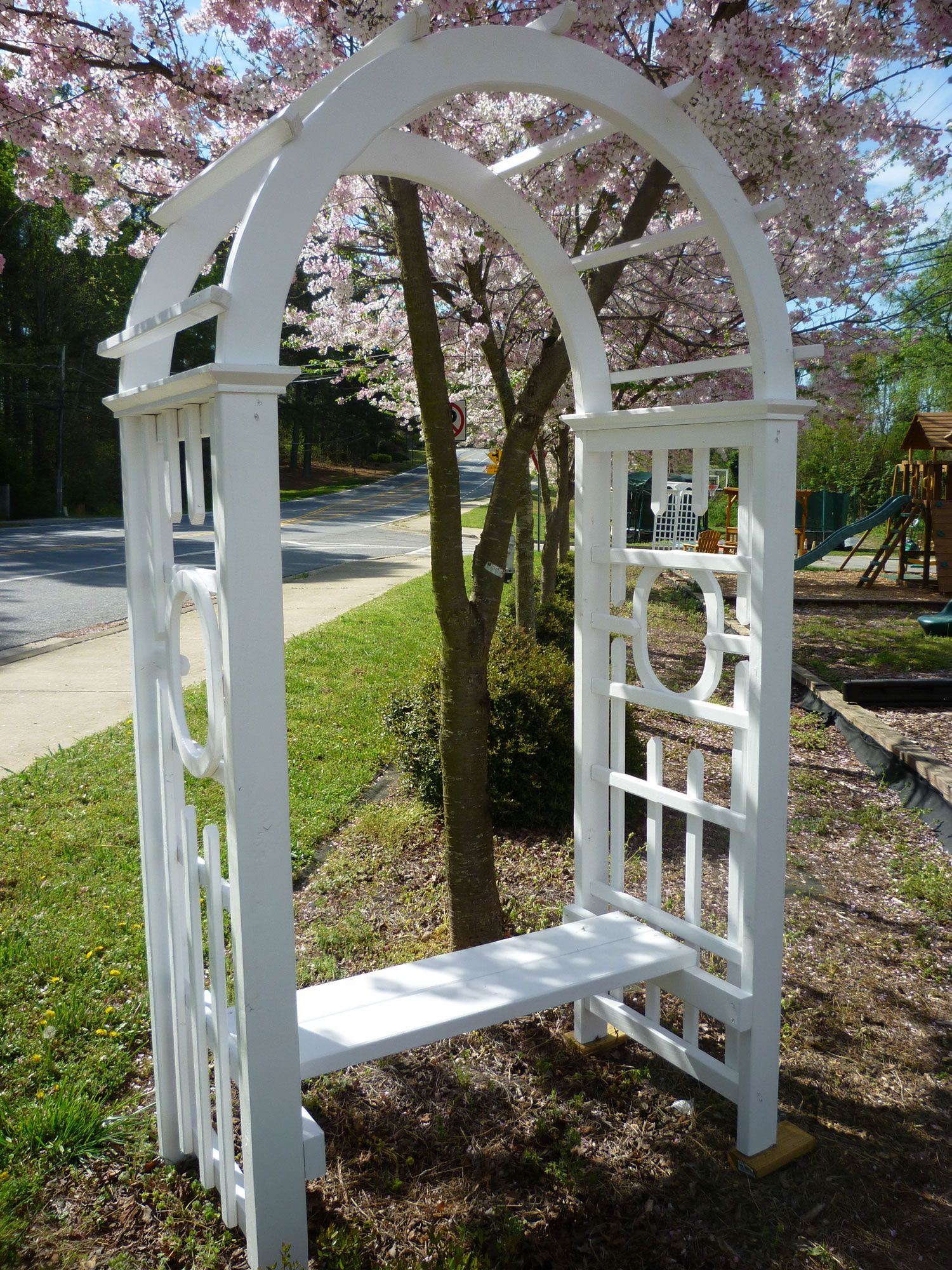 A Garden Arbor Bench