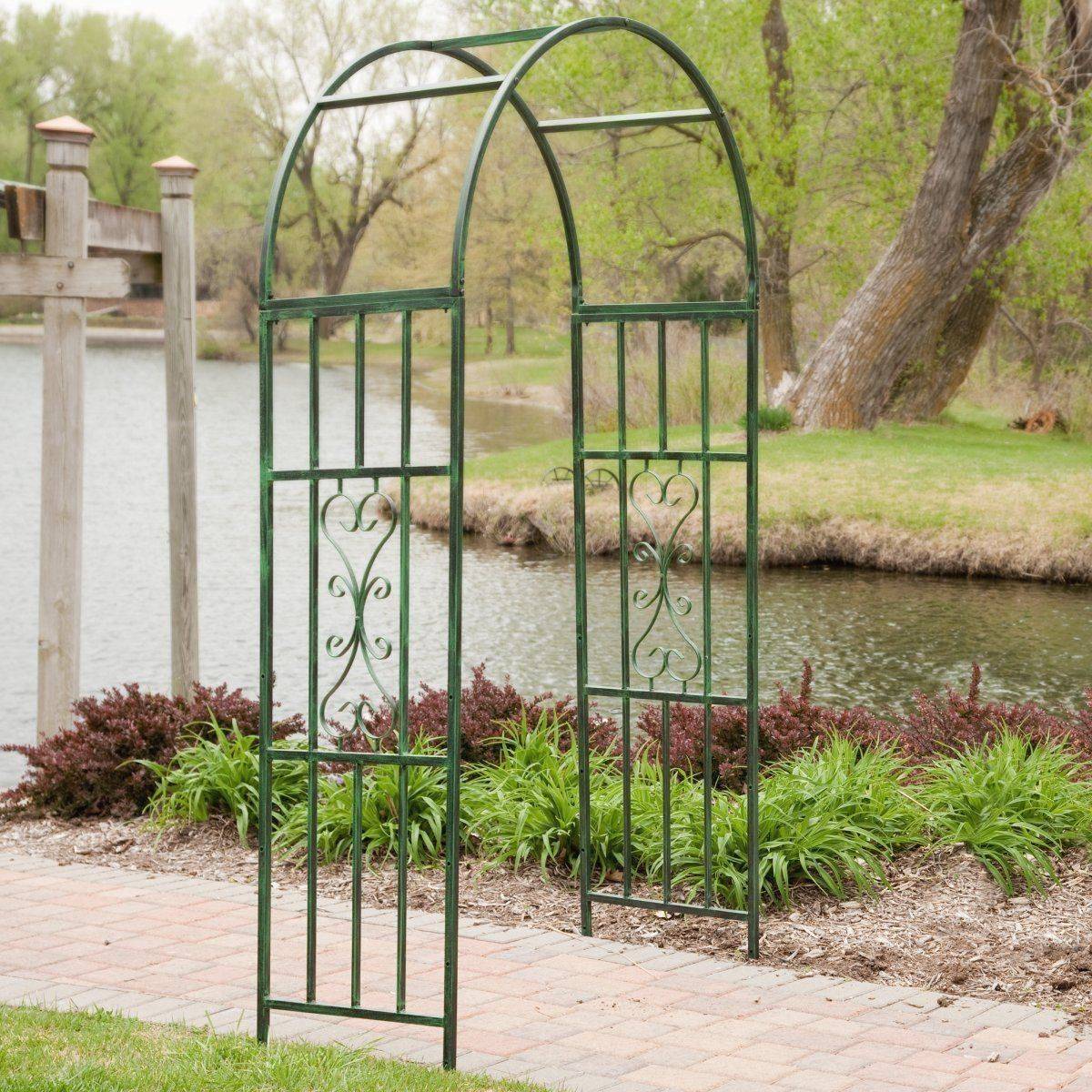 Iron Arbor Iron Arbor Wrought Iron Garden Arbor Trellis
