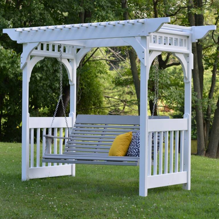Treated Pine Greenfield Arbor And Swing Set Arbor Swing Porch Swing