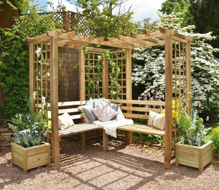 Garden Arbor Bench Design Ideas