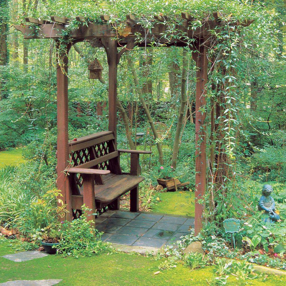 Garden Arbor Bench Design Ideas