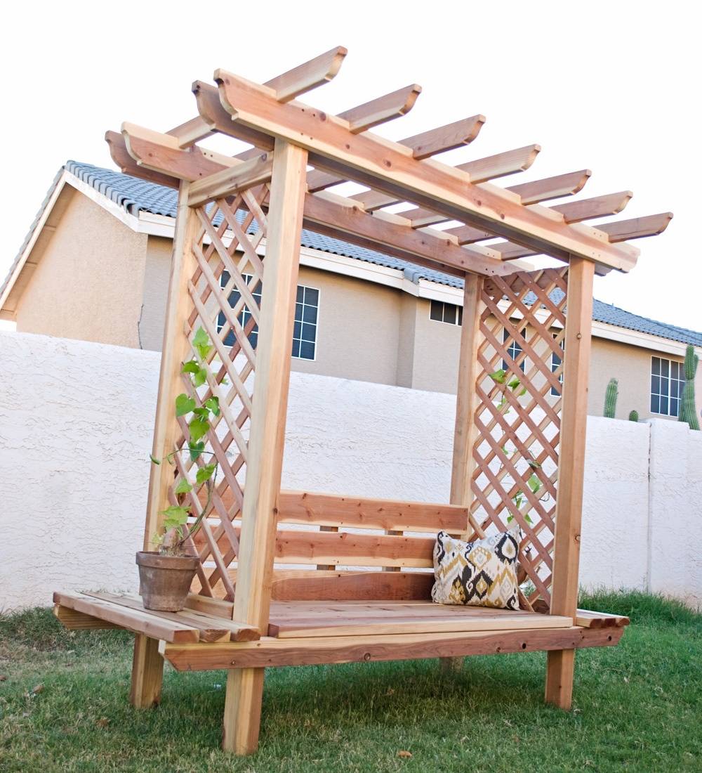 Garden Arbor Bench Design Ideas