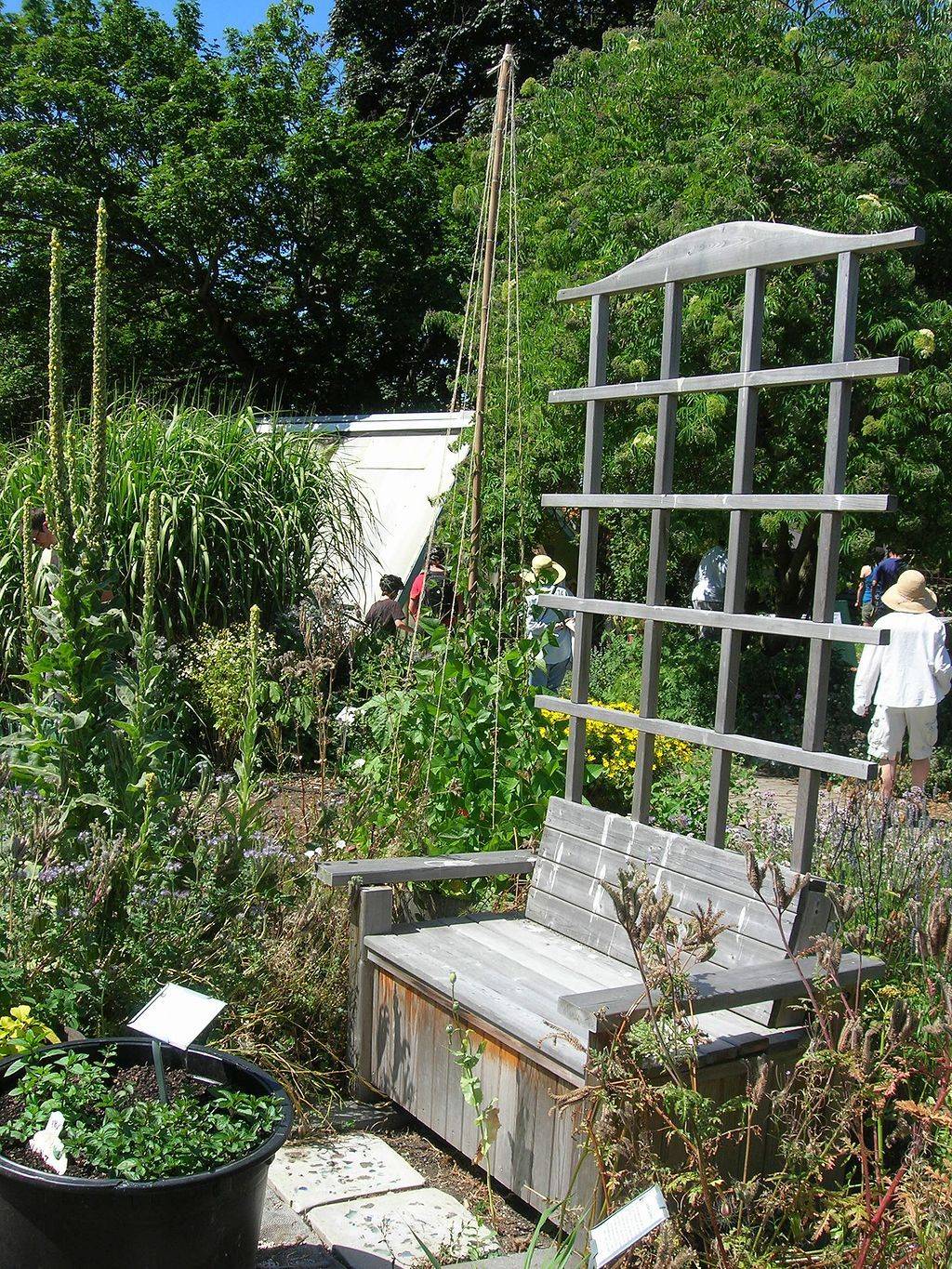 22 Garden Bench Planter with Trellis Ideas Worth to Check SharonSable