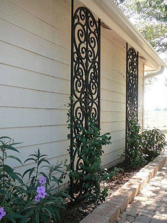 Wrought Iron Mission Trellis Sizes