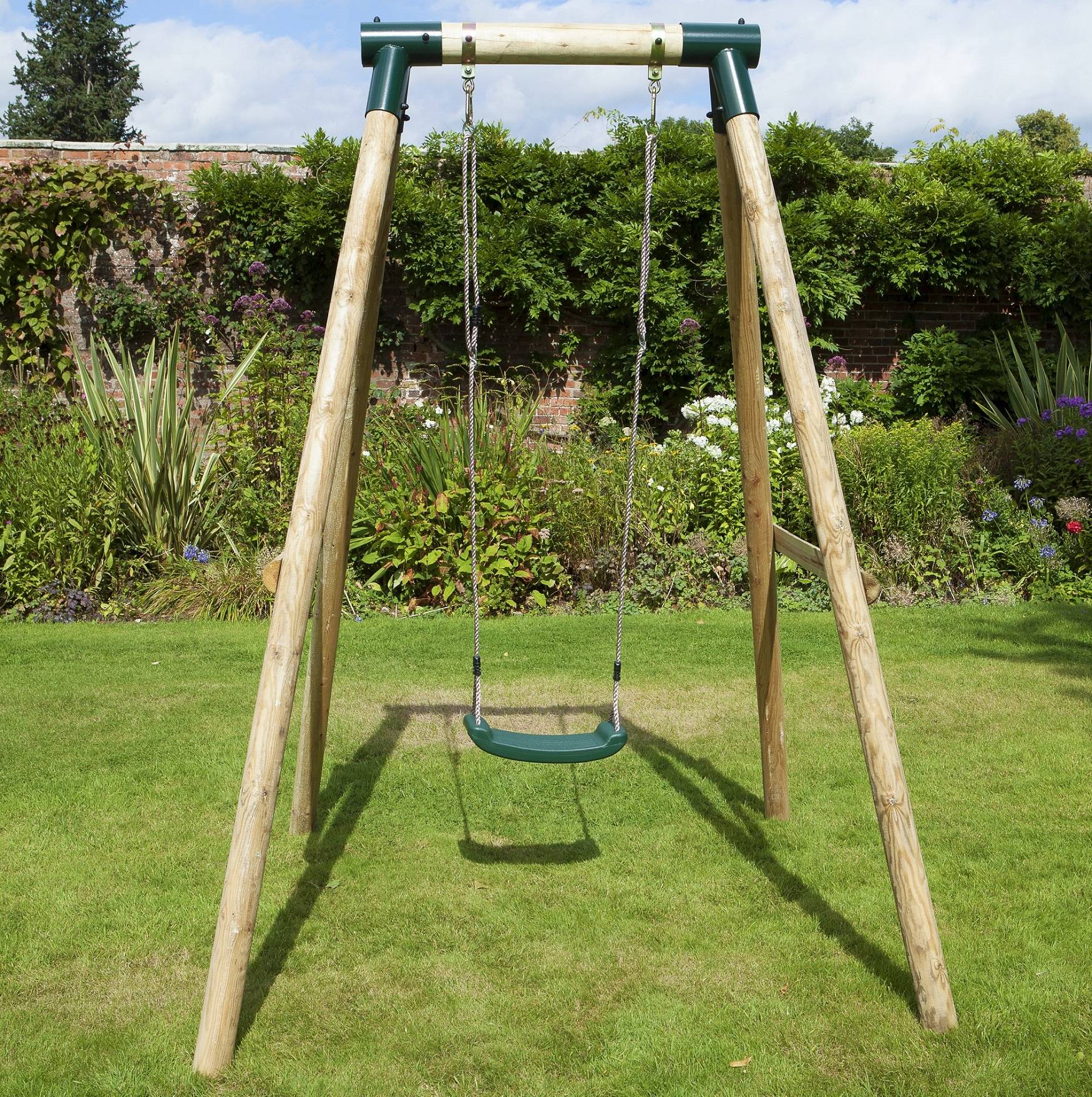 Outdoor Wooden Adult Rocking Swing