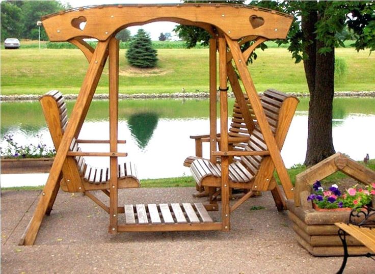 Wooden Garden Swings
