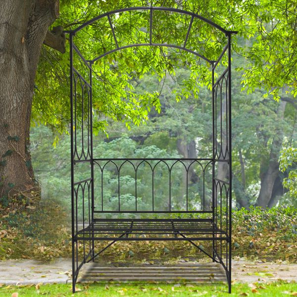 Rose Design Metal Garden Arch