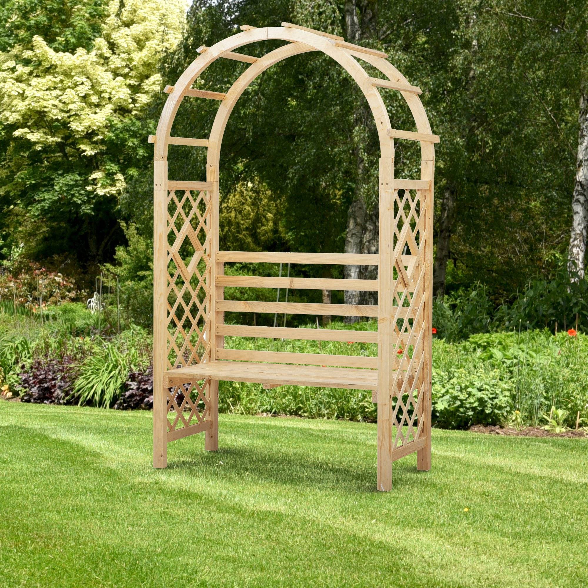 Garden Arbor Bench Design Ideas