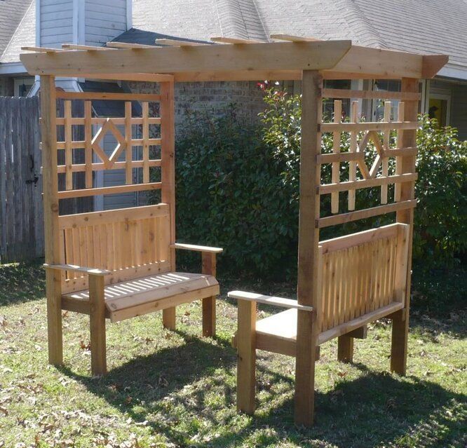 Garden Arbor Bench Design Ideas
