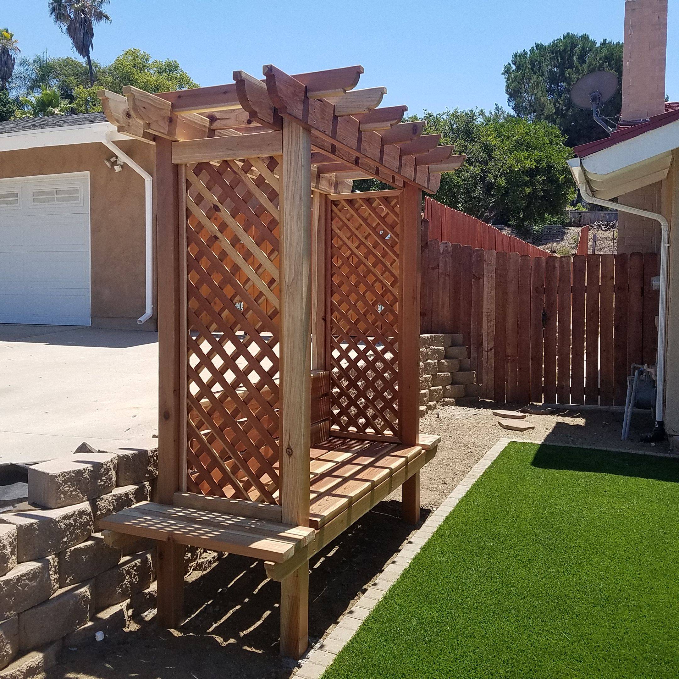 Garden Arbor Bench Design Ideas